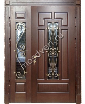 Дверь входная с ковкой TD-106 - купить от производителя Мосдвери Дверь входная с ковкой TD-106
